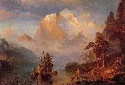 Albert Bierstadt Rocky Mountains Sweden oil painting artist